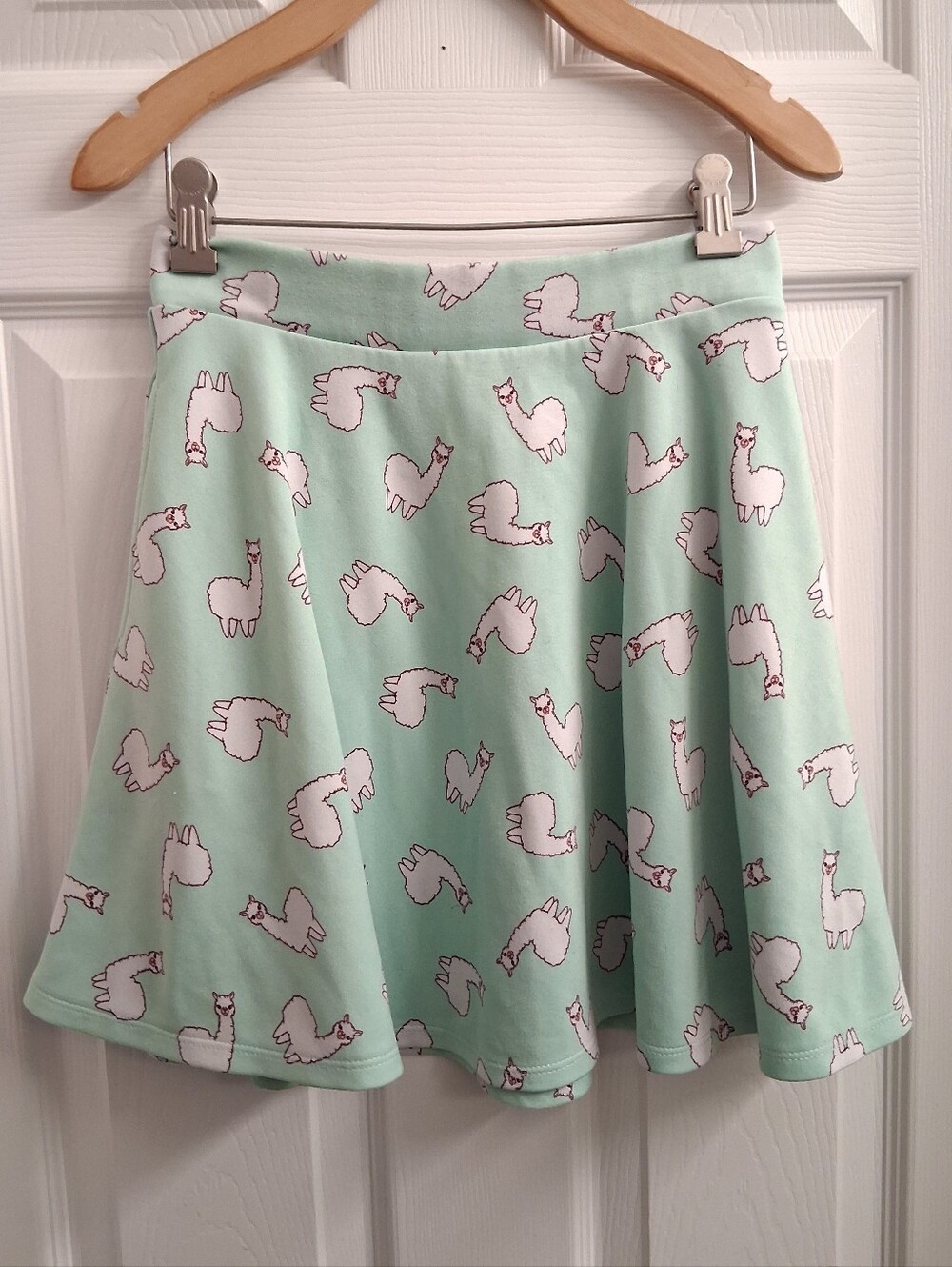 Hot Topic Mint Llama Skirt XS